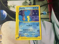 2002 Squirtle 132/165 Expedition Non-Holo Vintage Pokemon Card TCG NM - Image 1