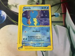 2002 Squirtle 132/165 Expedition Non-Holo Vintage Pokemon Card TCG NM - Image 2