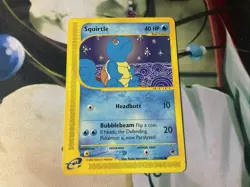 2002 Squirtle 132/165 Expedition Non-Holo Vintage Pokemon Card TCG NM - Image 3