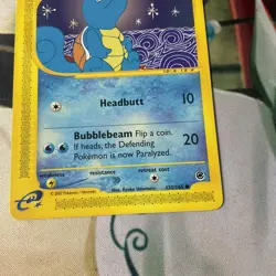 2002 Squirtle 132/165 Expedition Non-Holo Vintage Pokemon Card TCG NM - Image 5