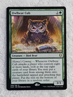 MTG Owlbear Cub #246 Battle for Baldur's Gate Magic Gathering Card Rare NM - Image 1