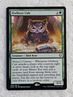 MTG Owlbear Cub #246 Battle for Baldur's Gate Magic Gathering Card Rare NM - Image 2