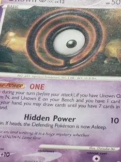 Unown O 70/132 DMG - B1G1F Secret Wonders Pokemon Card - $2 Combined Shipping - Image 2