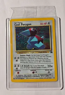 Pokemon TCG Card - Cool Porygon Promo Card Black Star #15 (NEW, SEALED) - Image 1