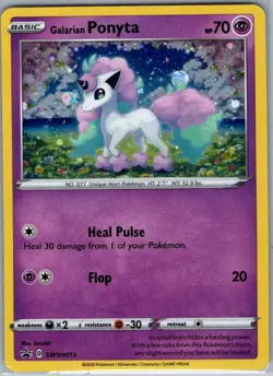 Galarian Ponyta SWSH013 Holo SWSH: Sword & Shield Promo - Pokemon Card - NM - Image 1