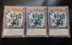 3x Dinowrestler Pankratops ANGU-EN046 Rare 1st Edition Yugioh Card Playset NM - Image 1