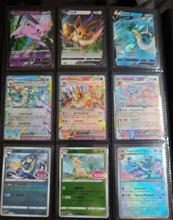 Pokemon Card Lot Eeveelution Collection Rare Stamped Full Art/Ex/v Cards... - Image 1