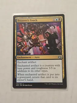 Tezzeret's Touch - Aether Revolt - LP - Uncommon - Enchantment Aura - MTG - Image 1