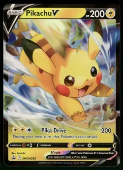 Pikachu V SWSH285 SWSH: Sword & Shield Promo Cards Pokemon - Image 1