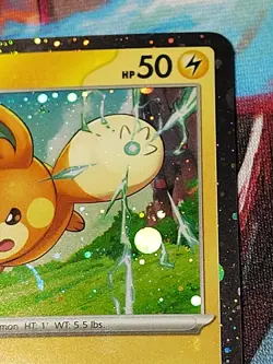 Pokemon TCG Pawmi SVP040 Promo Cosmo Holo HD Galaxy Swirl Mew Tail - Image 4