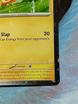 Pokemon TCG Pawmi SVP040 Promo Cosmo Holo HD Galaxy Swirl Mew Tail - Image 5