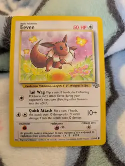 Pokemon Jungle Eevee #51/64 LP Regular 12326 - Image 1
