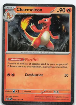 Charmeleon - (Cosmos Holo) 008/091 Uncommon Holo Scarlet Violet NM Pokemon - Image 1
