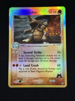 Rhydon #22/95 - Pokemon TCG - EX Team Magma vs. Team Aqua - Reverse Holo - NM - Image 1