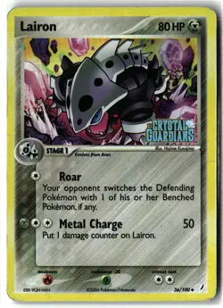 Lairon ⭐ 36/100 Stamped Holo Crystal Guardians 2006 Pokemon MP - Image 1