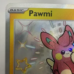 Pawmi 142/091 Pokemon SV: Paldean Fates Shiny Rare Holo 2024 - Image 3