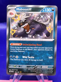 Pokemon TCG - Mabosstiff - 188/091 - SV: Paldean Fates - Near Mint/Mint - Image 1