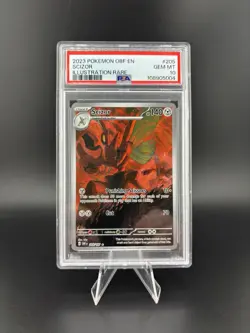 Scizor 205/197 PSA 10 Pokemon Obf En Obsidian Flames 2023 Illustration Rare - Image 1