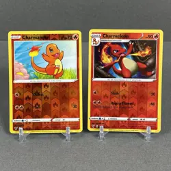Pokemon TCG Vivid Voltage Charmander & Charnelon 023/185 & 024/185 Reverse Holo - Image 1