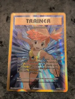 Pokemon Mistys Determination+Brocks Grit Gold Trainer Full Art Lot Of 2-Unplayed - Image 2
