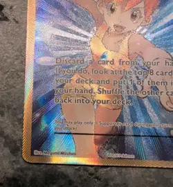 Pokemon Mistys Determination+Brocks Grit Gold Trainer Full Art Lot Of 2-Unplayed - Image 3