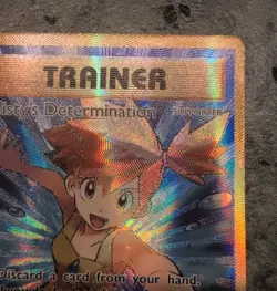 Pokemon Mistys Determination+Brocks Grit Gold Trainer Full Art Lot Of 2-Unplayed - Image 5