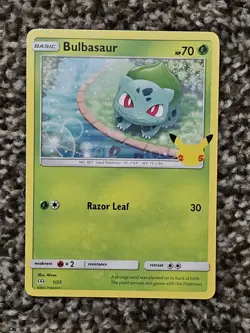 Bulbasaur #1/25 Non Holo McDonalds 25th Anniversary Promo Pokemon 2021 Free Ship - Image 1