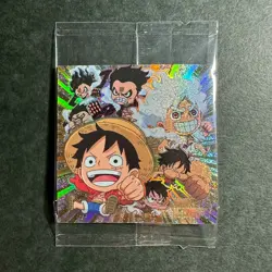 S4618 Luffy All Form Nika Gear 5 SGR Japanese One Piece Wafer Sticker Sealed - Image 1