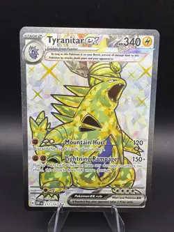 Tyranitar ex 211/197 (OBF) Obsidian Flames NM Full Art Pokemon Card TCG - Image 1