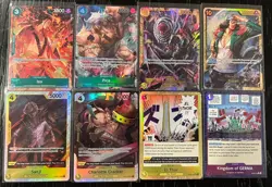 One Piece TCG English 8 Card Lot - Mixed Rarity - All Near Mint - Image 1
