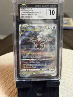 Darkrai VSTAR Crown Zenith: Galarian Gallery Holo Card GG50/GG70 CGC 10 - Image 1