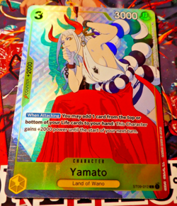 One Piece English Card Game Holo Carte Yamato ST09-012 Alt En Mint - Image 1
