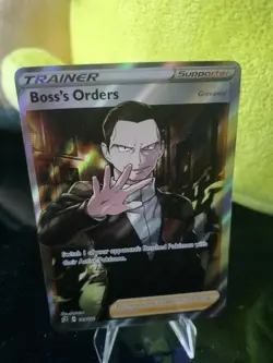 Pokemon Boss's Orders Giovanni Ultra Rare Full Art Holo Card 189/192 - Image 2