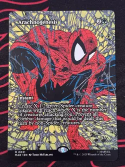 Arachnogenesis (Borderless) MTG Marvel Universe Eternal-Legal Regular - Image 1