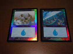 FOIL Lands lot Mercadian Masques Japanese x10 mtg SP,MP [FC] E - Image 3