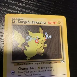 Pokemon - Gym Heroes Lt. Surge's Pikachu 81/132 MP - Image 2