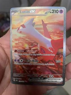 2024 POKEMON SURGING SPARKS LATIOS #203 AND LATIAS #239 PAIR - Image 2