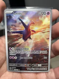2024 POKEMON SURGING SPARKS LATIOS #203 AND LATIAS #239 PAIR - Image 4