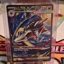 Pokemon TCG Mega Sharpedo ex 127/094 Me02: Phantasmal Flames SIR Holo - Image 1