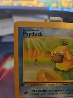 Pokemon TCG Psyduck Fossil 1st Edition Common Card NM 52/62 - Image 2
