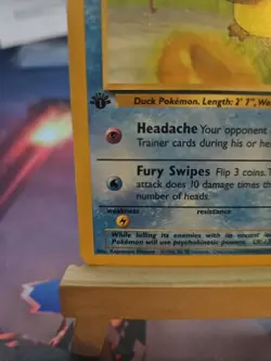 Pokemon TCG Psyduck Fossil 1st Edition Common Card NM 52/62 - Image 5