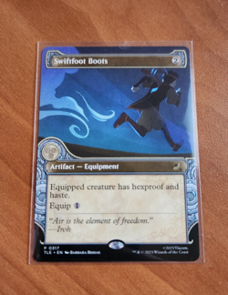 MTG Avatar Eternal Legal Swiftfoot Boots TLE 0317 Showcase Promo - NM condition - Image 1