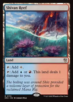 1x Shivan Reef NM Eng MTG - Aetherdrift Commander - Image 1