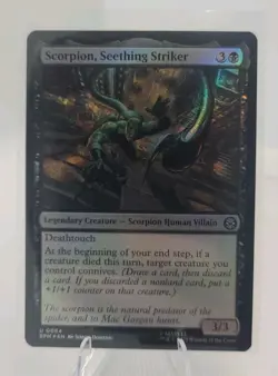 Scorpion, Seething Striker #0064 U Foil MTG Marvel's Spider-Man NM - Image 1
