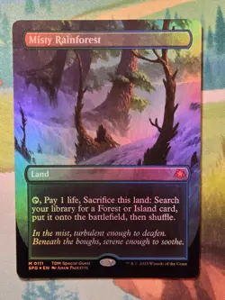Magic: The Gathering Tarkir - Misty Rainforest Special Guests Foil - NM - Image 1