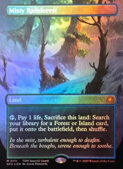 Magic: The Gathering Tarkir - Misty Rainforest Special Guests Foil - NM - Image 3