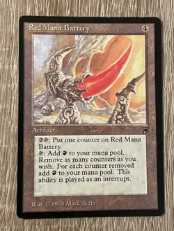 MTG - Red Mana Battery - Legends - NM English Magic 1994 - Image 1