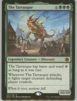 The Tarrasque 207 Regular Border Non-Foil Near Mint AFR MTG - Image 1