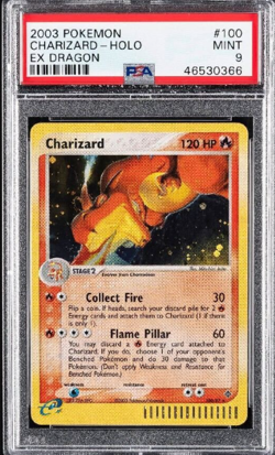 2003 Pokemon Charizard EX Dragon 100/97 Holo PSA 9 MINT - Image 1