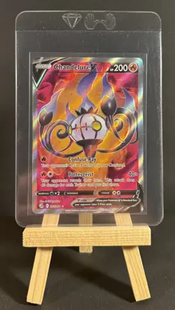 Chandelure V (Full Art) 247/264 SWSH08: Fusion Strike Ultra Rare Pokemon TCG NM - Image 1